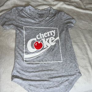 Grey cherry coke t shirt
